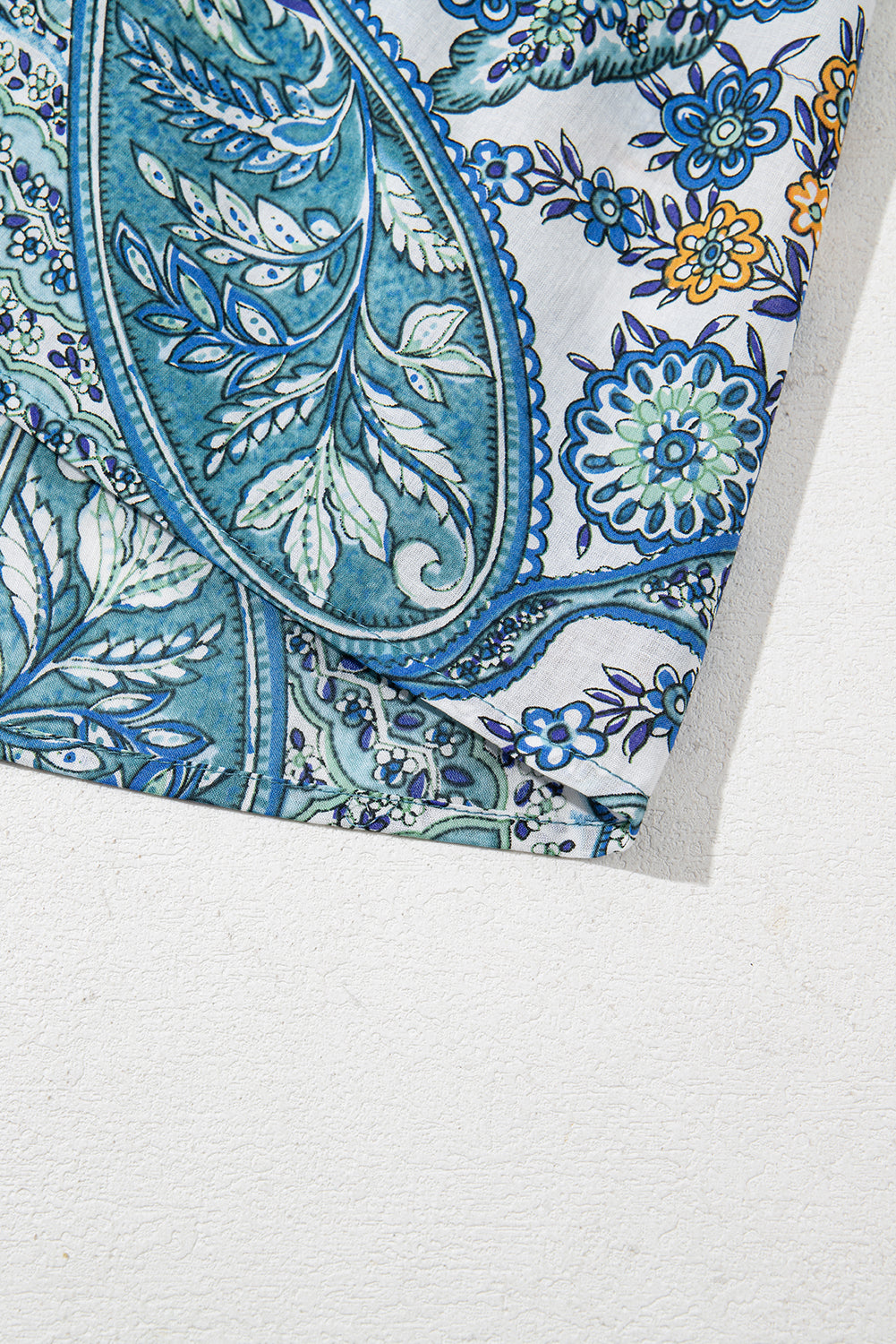 Floral Boho V-Neck Short Sleeve Mini Dress