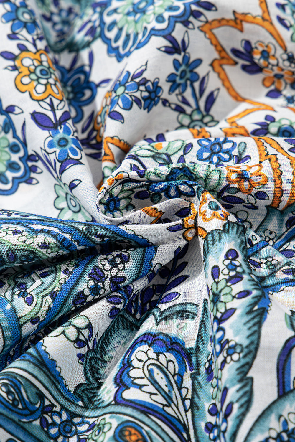 Floral Boho V-Neck Short Sleeve Mini Dress